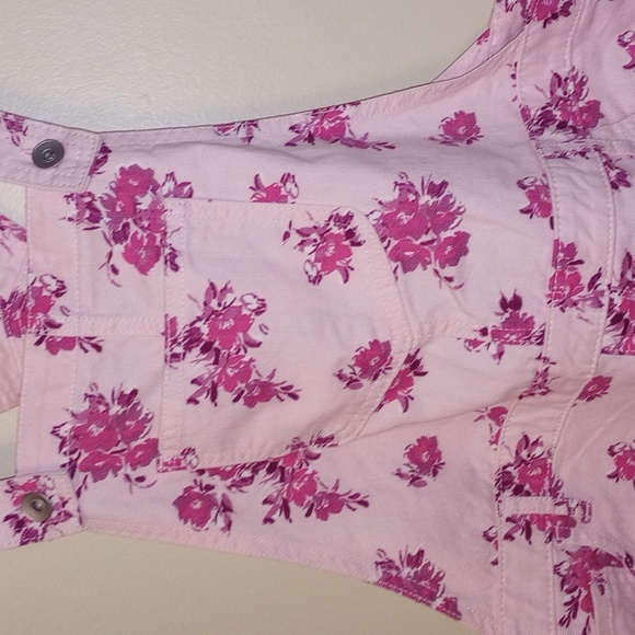 NWT Children's Place Pink Short Overalls - Picture 2 of 4